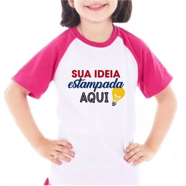 Camiseta Raglan Infantil/Juvenil