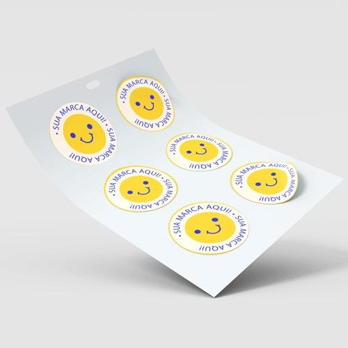 Cartela Adesivo Papel Formato Personalizado